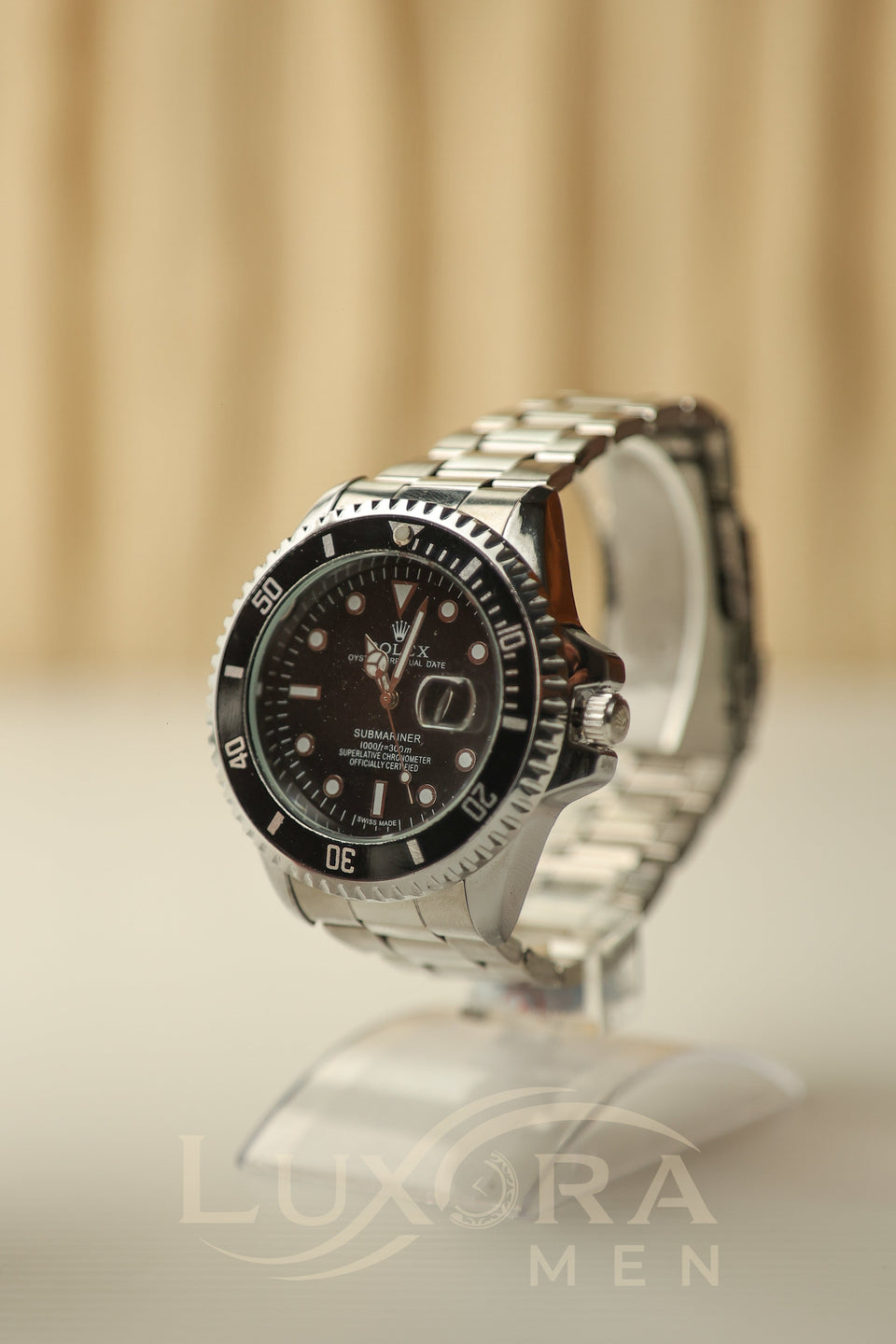 LuxoraMen Rolex Submariner Master Copy Dive Watch with Rotating Bezel